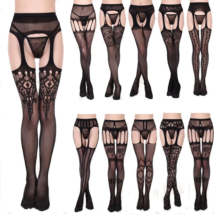 Strumpbyxor i Gothic Cutout för kvinnor