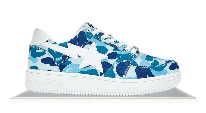 Bape Sta Low Camo 20th Anniversary Blue