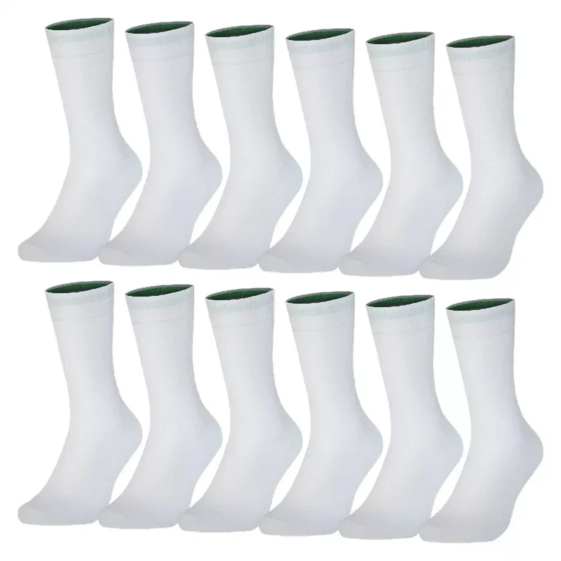 12-pack Vita Bambustrumpor – Sömlösa & Silkesmjuka | BENYSØN®