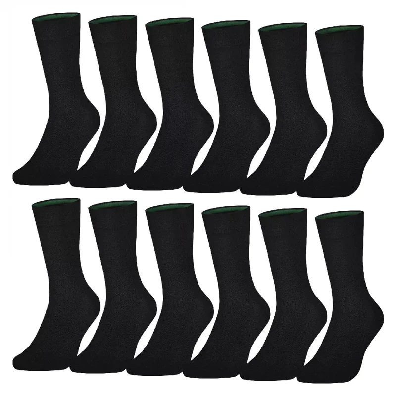 12-pack Svarta Bambustrumpor – Sömlösa & Silkesmjuka | BENYSØN®
