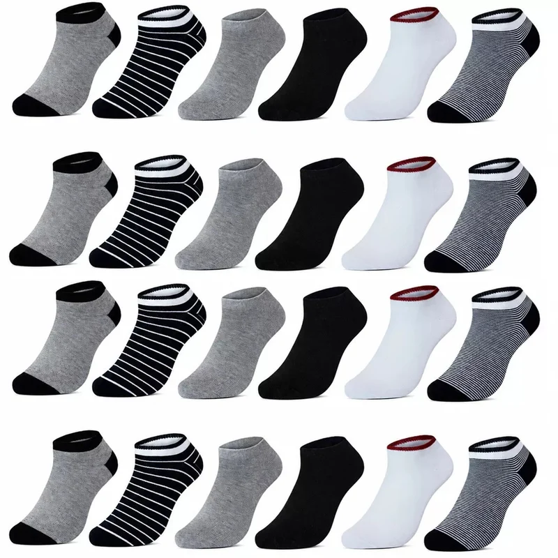 24-pack Strumpor – Ankelstrumpor i Bomull | Benyson