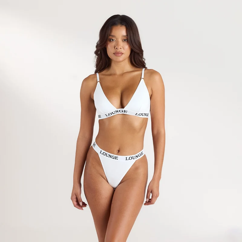Bamboo Triangle BH - Helt Vit