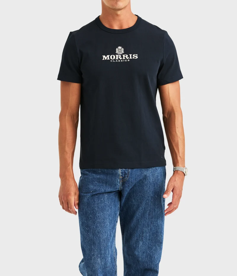 Brian Logo Crew Neck T-Shirt (59 Old Blue)
