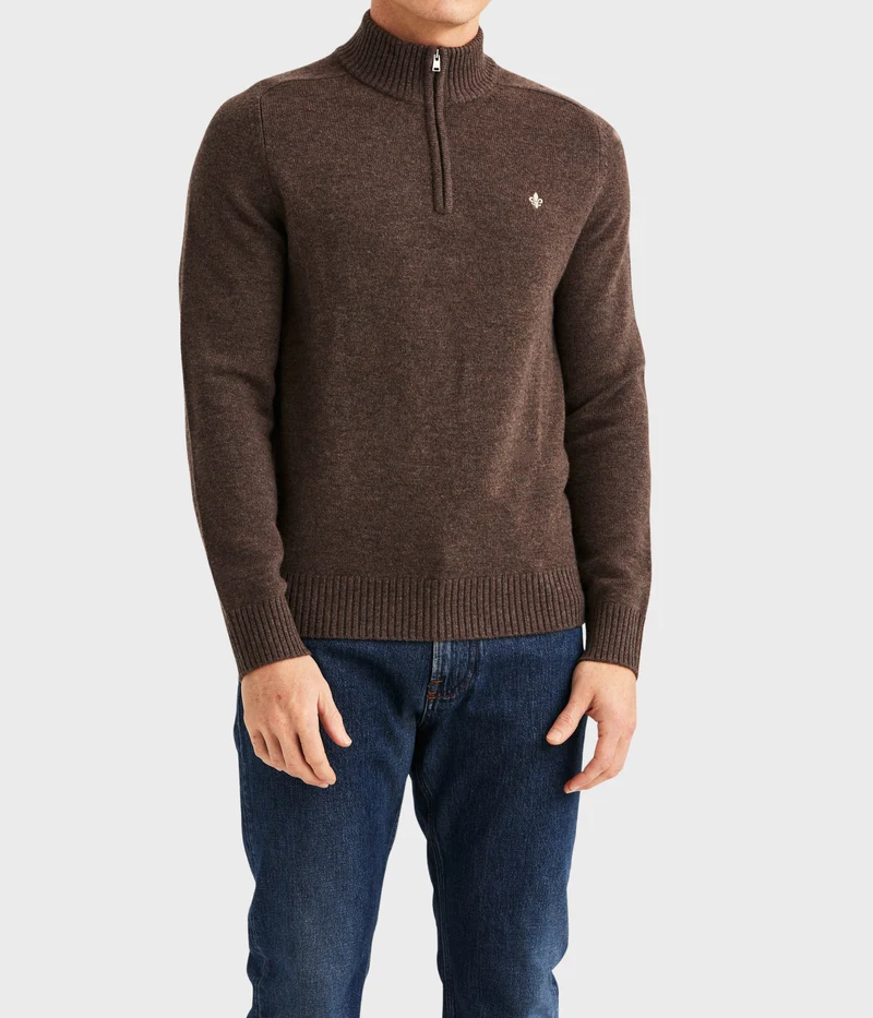 Hertford Half Zip (84 Brown)