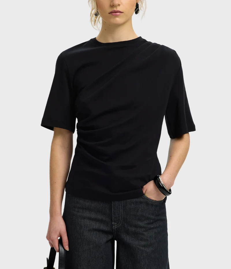 Slwtaj Light Twist Tee Noos (Black)