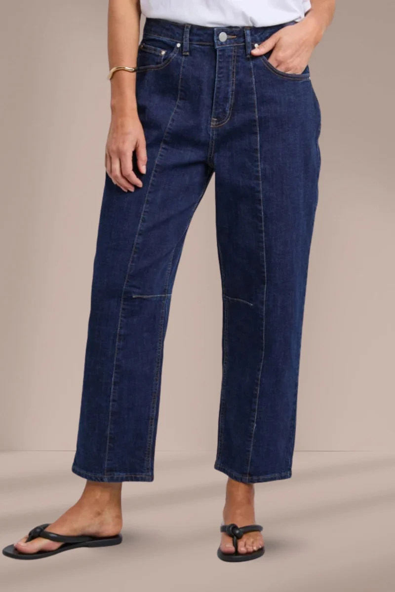 Ambrose barrel jean darkblue