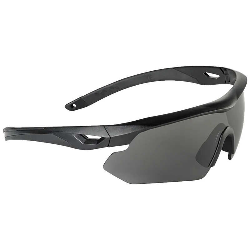 Swiss Eye Nighthawk Tactical Glasses Black Frame - Smoke + Orange + Clear
