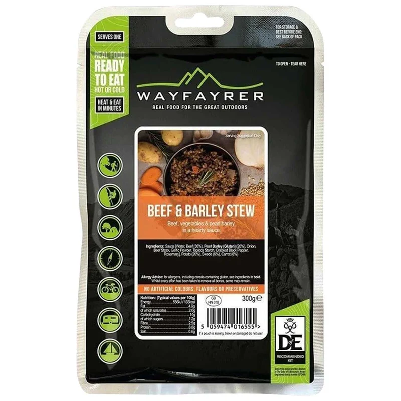Wayfayrer Ready to Eat Meal Beef & Barley Stew