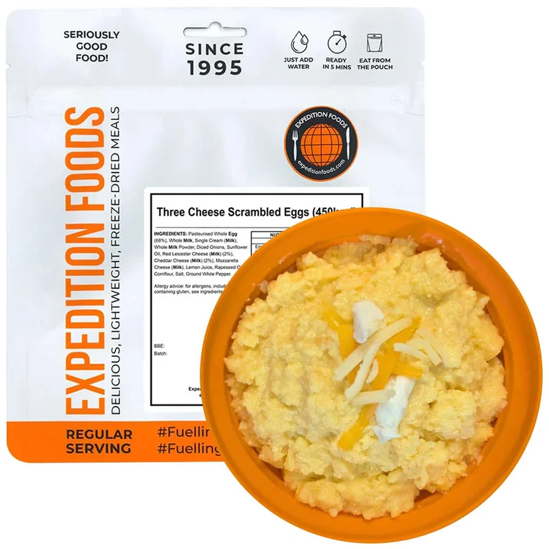 Expedition Foods Freeze-Dried Meal Three Cheese Scrambled Eggs 450kcal