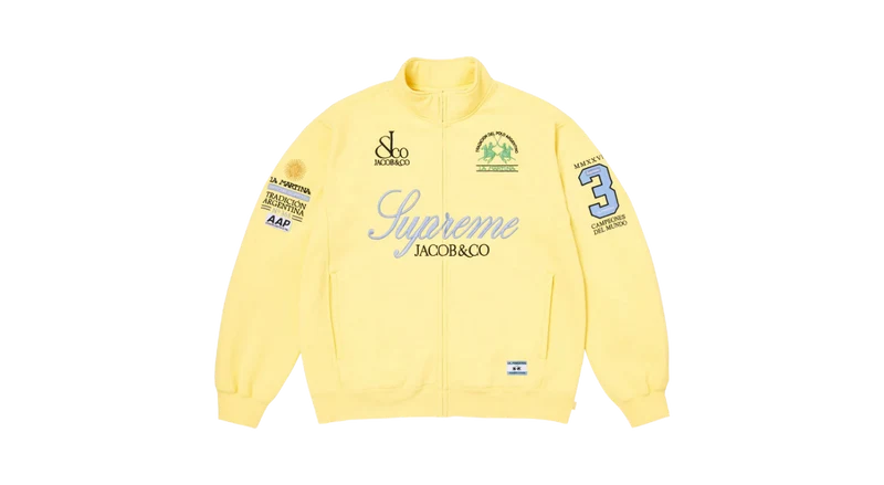 Supreme La Martina Zip Up Sweatshirt Yellow