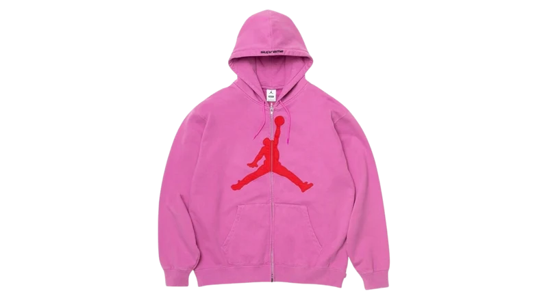 Supreme x Jordan Hooded Sweatshirt Pink