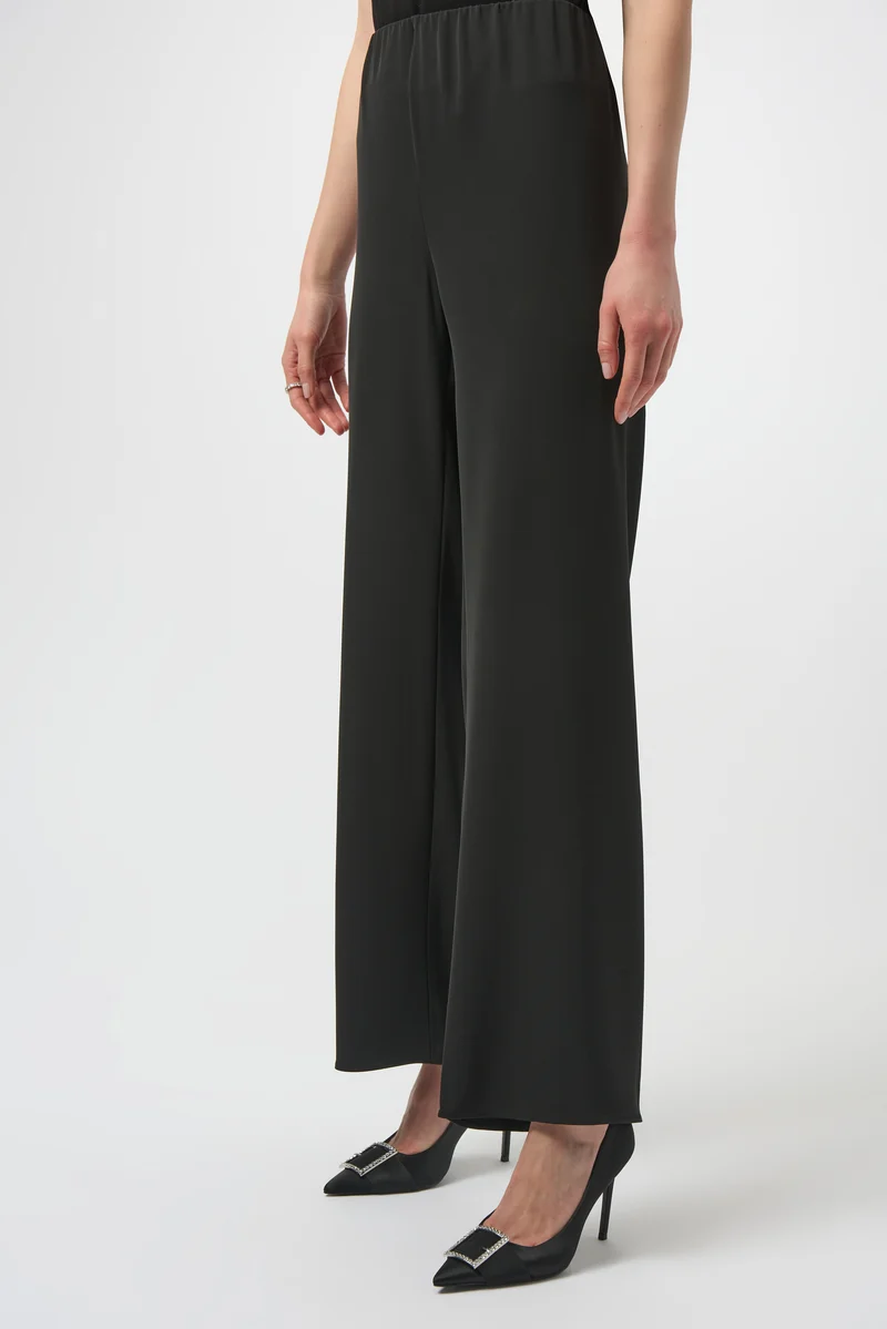 Joseph Ribkoff Wide Leg Pull-On Pants 254100 - Black