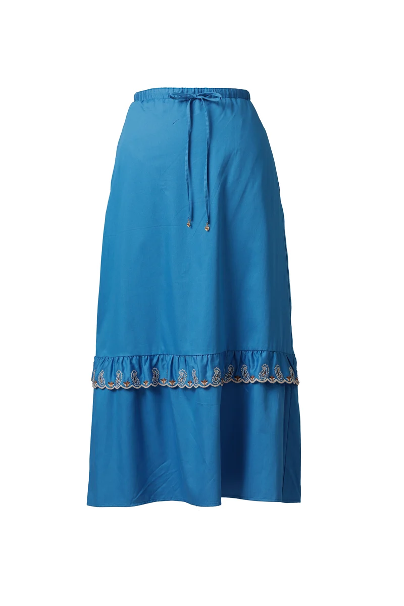 Emily Lovelock Margaret Skirt - Directoire Blue