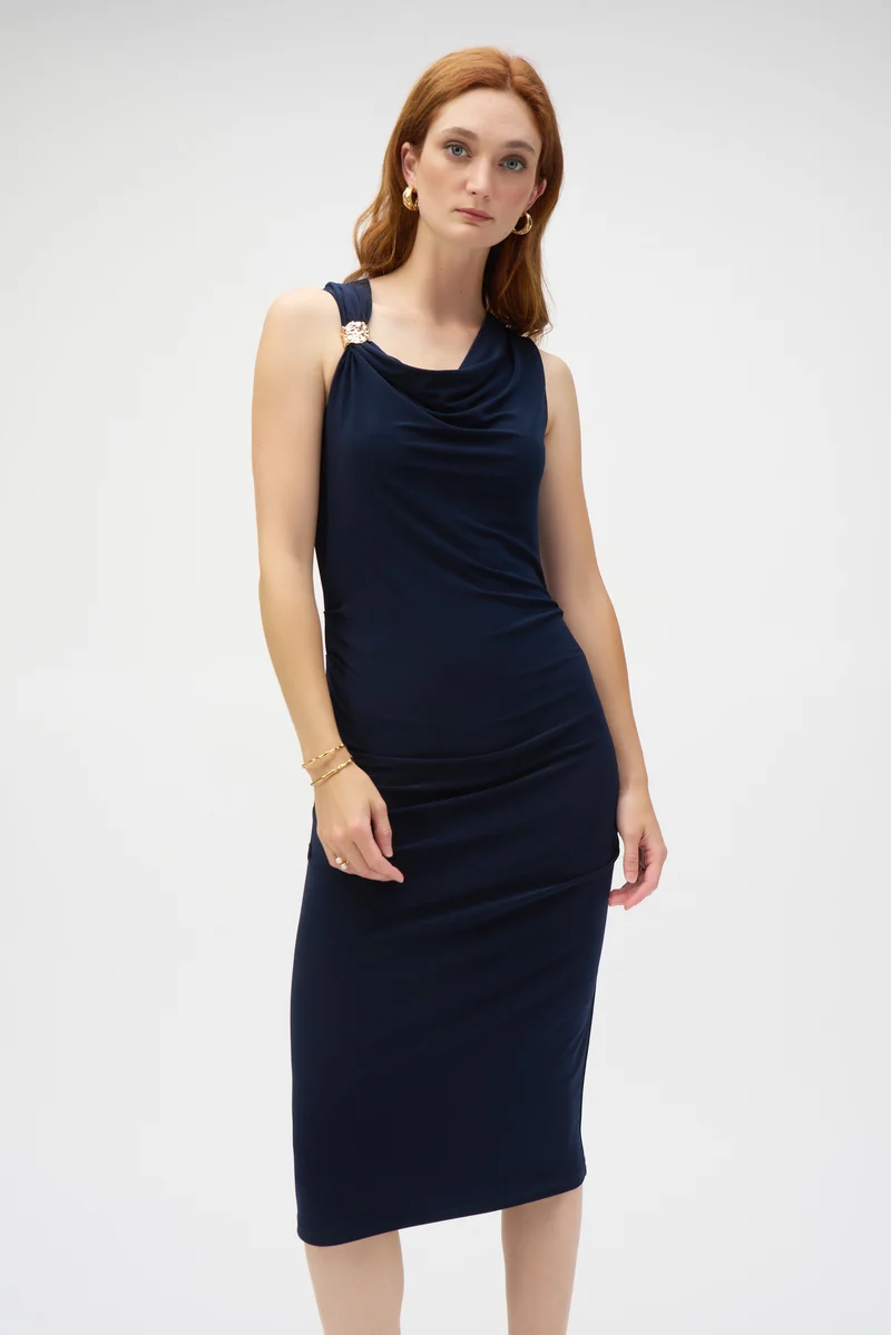 Joseph Ribkoff Sheath Dress 252188 - Midnight Blue