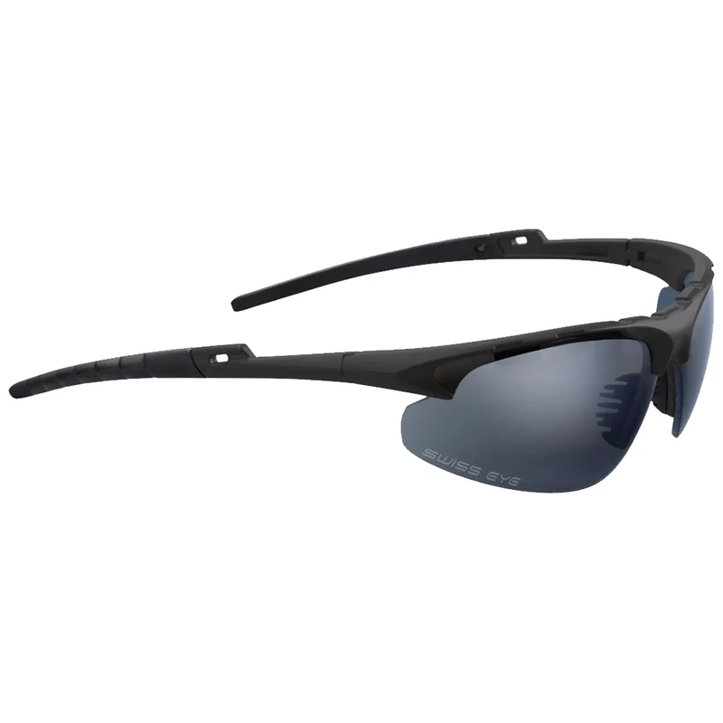 Swiss Eye Apache Tactical Glasses Black Frame - Smoke + Orange + Clear