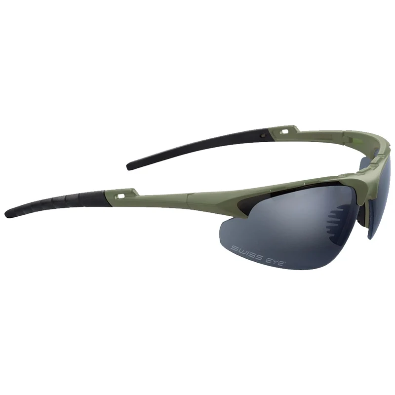 Swiss Eye Apache Tactical Glasses Green Frame - Smoke + Orange + Clear