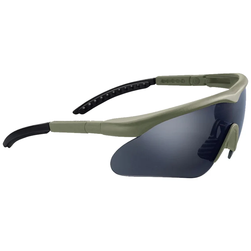 Swiss Eye Raptor Tactical Glasses Green Frame - Smoke + Orange + Clear