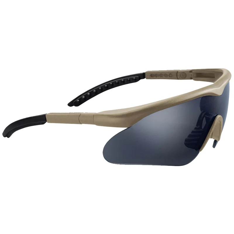 Swiss Eye Raptor Tactical Glasses Brown Frame - Smoke + Orange + Clear