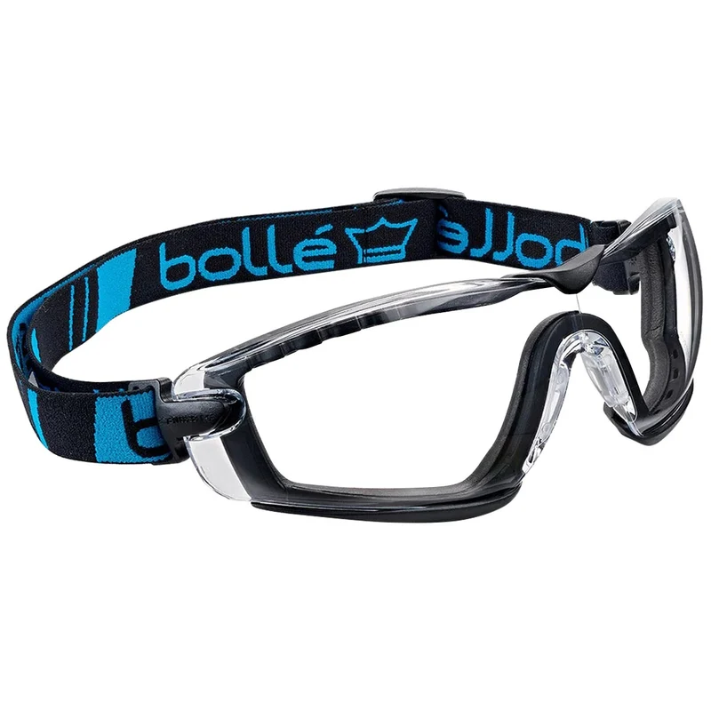 Bolle Cobra Hybrid Foam and Strap Safety Glasses Clear
