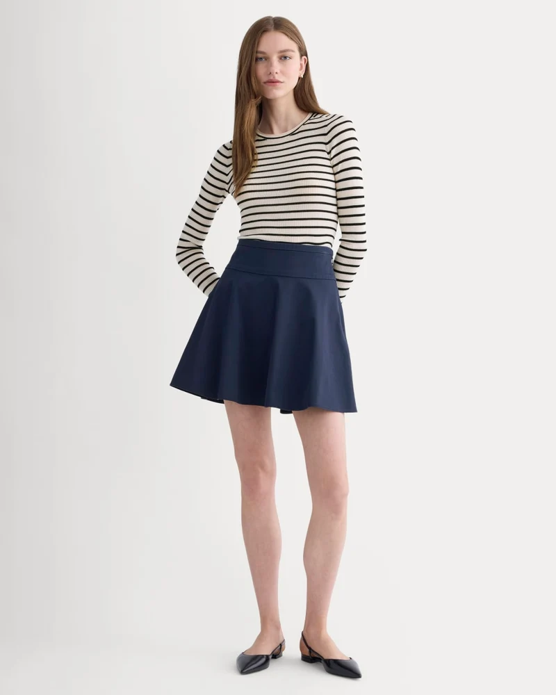 The Circle Mini Skirt | Navy