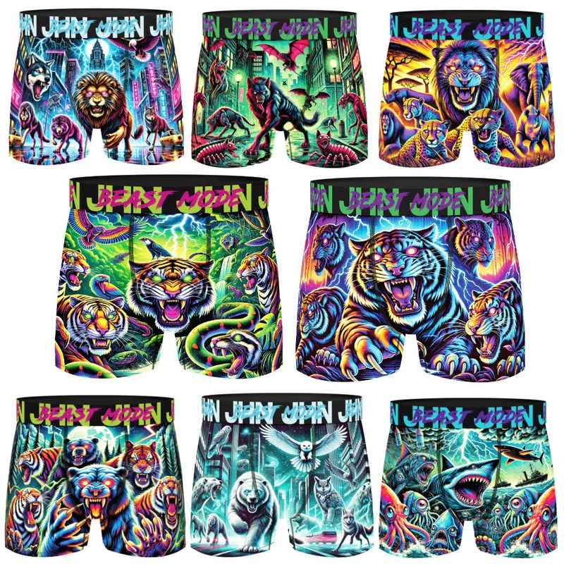 8-pack Kalsonger Beast Mode - Boxershorts Herr med fräcka motiv