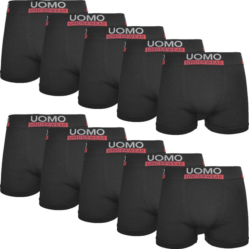 10-pack svarta kalsonger herr i mjuk mikrofiber
