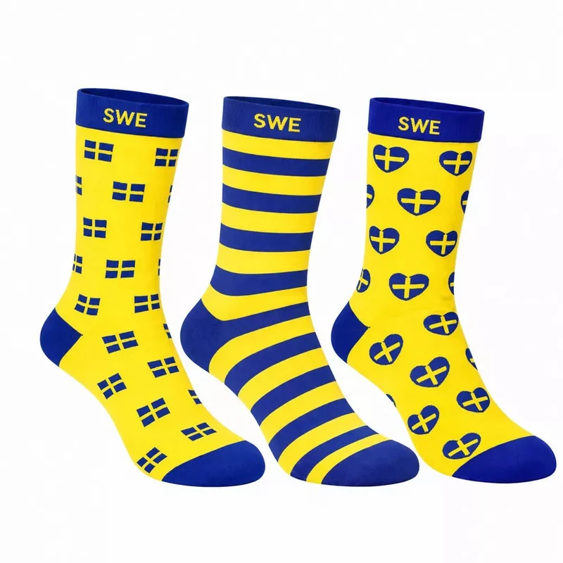 Sverige Strumpor 3-Pack – Fotbolls VM 2026