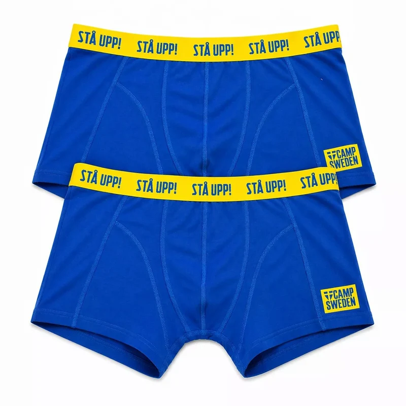 Camp Sweden Boxershorts 2-Pack Herr – Blå