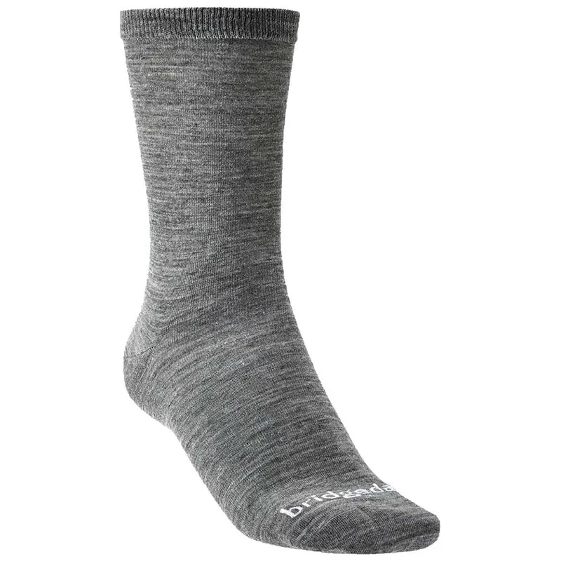 Bridgedale Base Layer Thermal Liner Boot Sock (Twin Pack) Grey