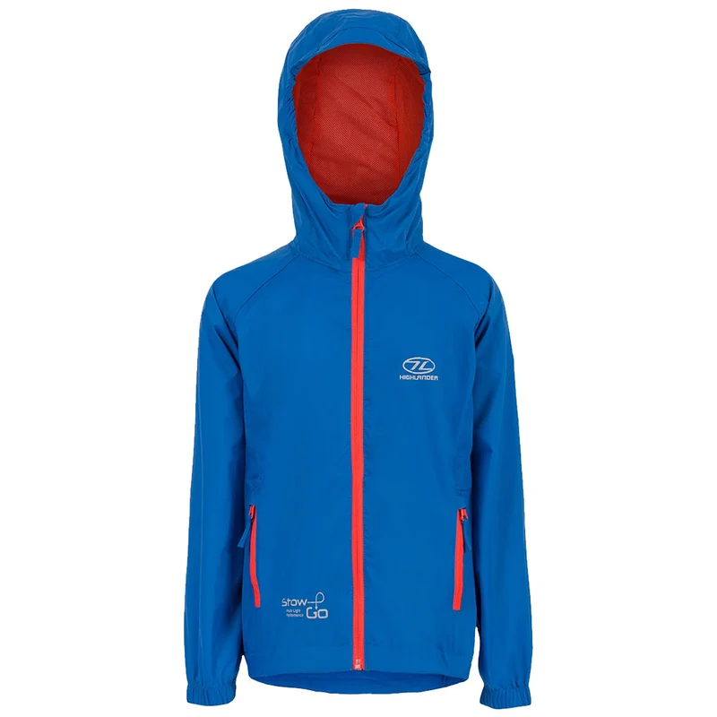 Highlander Kids Stow & Go Waterproof Jacket Blue