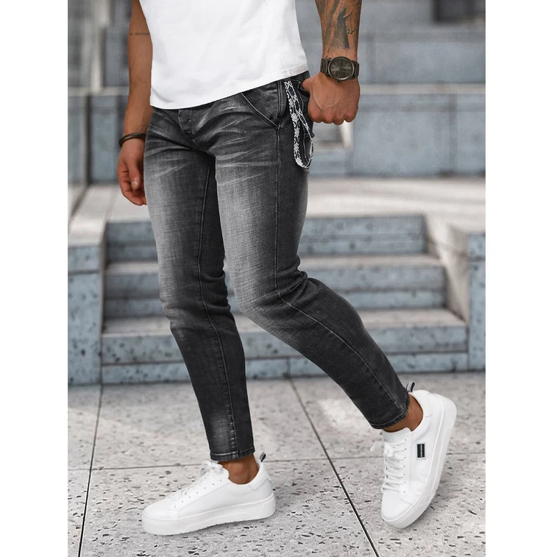 Skuggade Svarta Jeans - Herrjeans - Utförsäljning