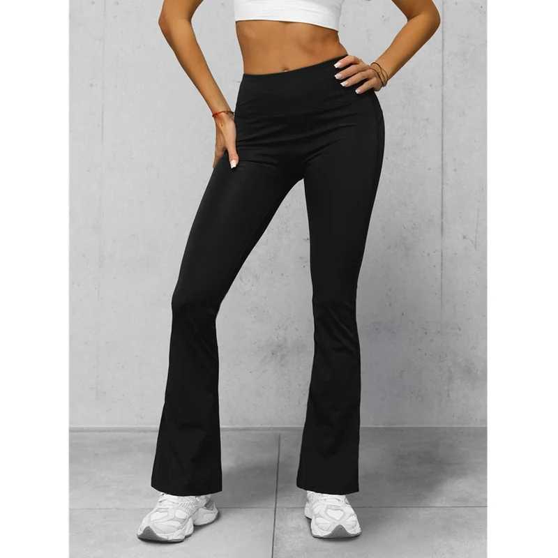 Bootcut Leggings - Svarta Damleggings - Utförsäljning