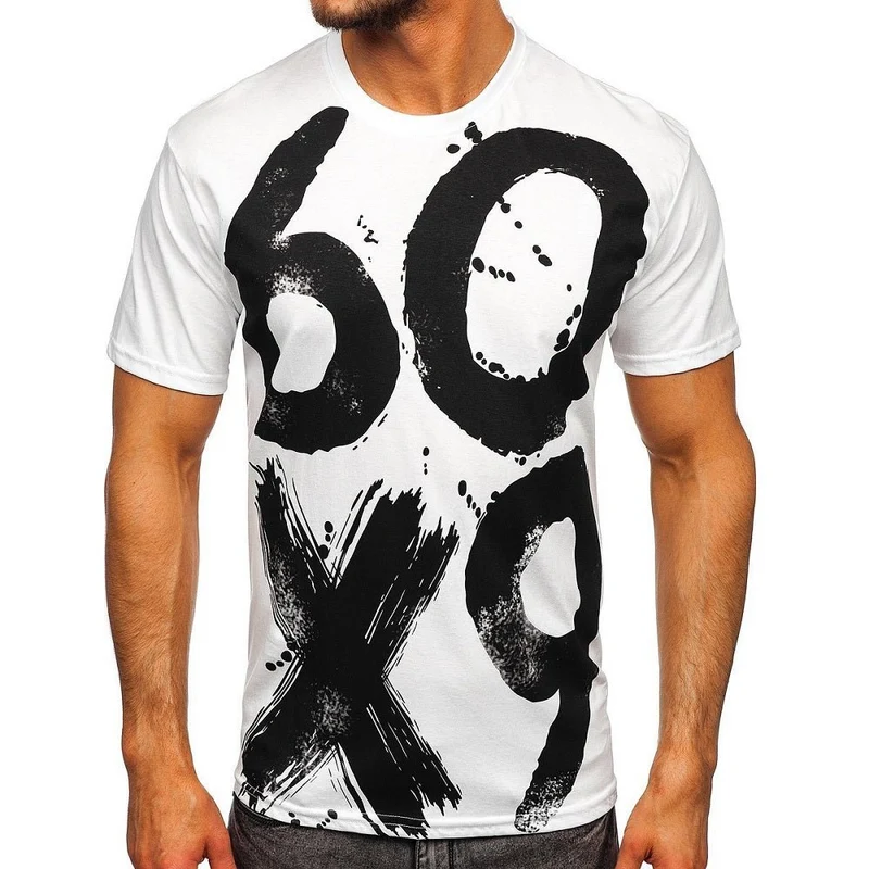 Vit kortärmad tröja - T-shirt 60X9 - Utförsäljning