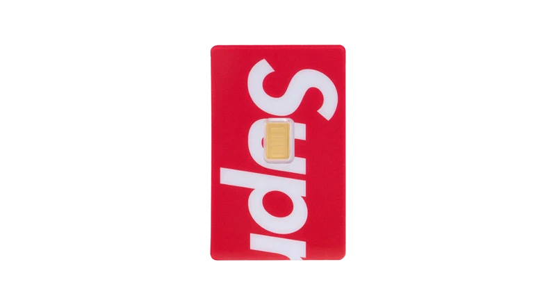 Supreme x PAMP Suisse 1 g Gold Bar