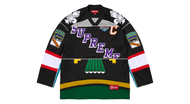 Supreme Paneled Hockey Jersey Black