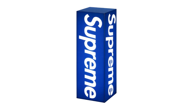 Supreme Box Logo Lamp Blue