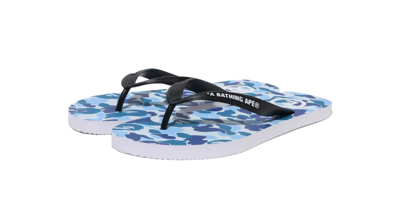 BAPE Sandals Blue ABC Camo