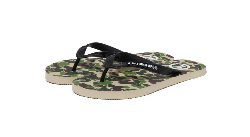 BAPE Sandals Green ABC Camo