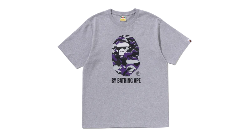 BAPE Glitch Woodland Camo Tee Grey