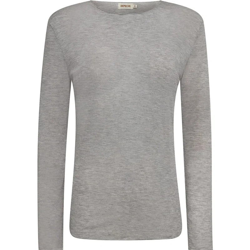 Blus Drew Cashmere mix - Light Grey Melange