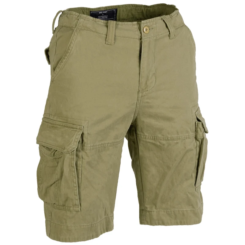 Mil-Tec Vintage Shorts Prewashed Olive Drab
