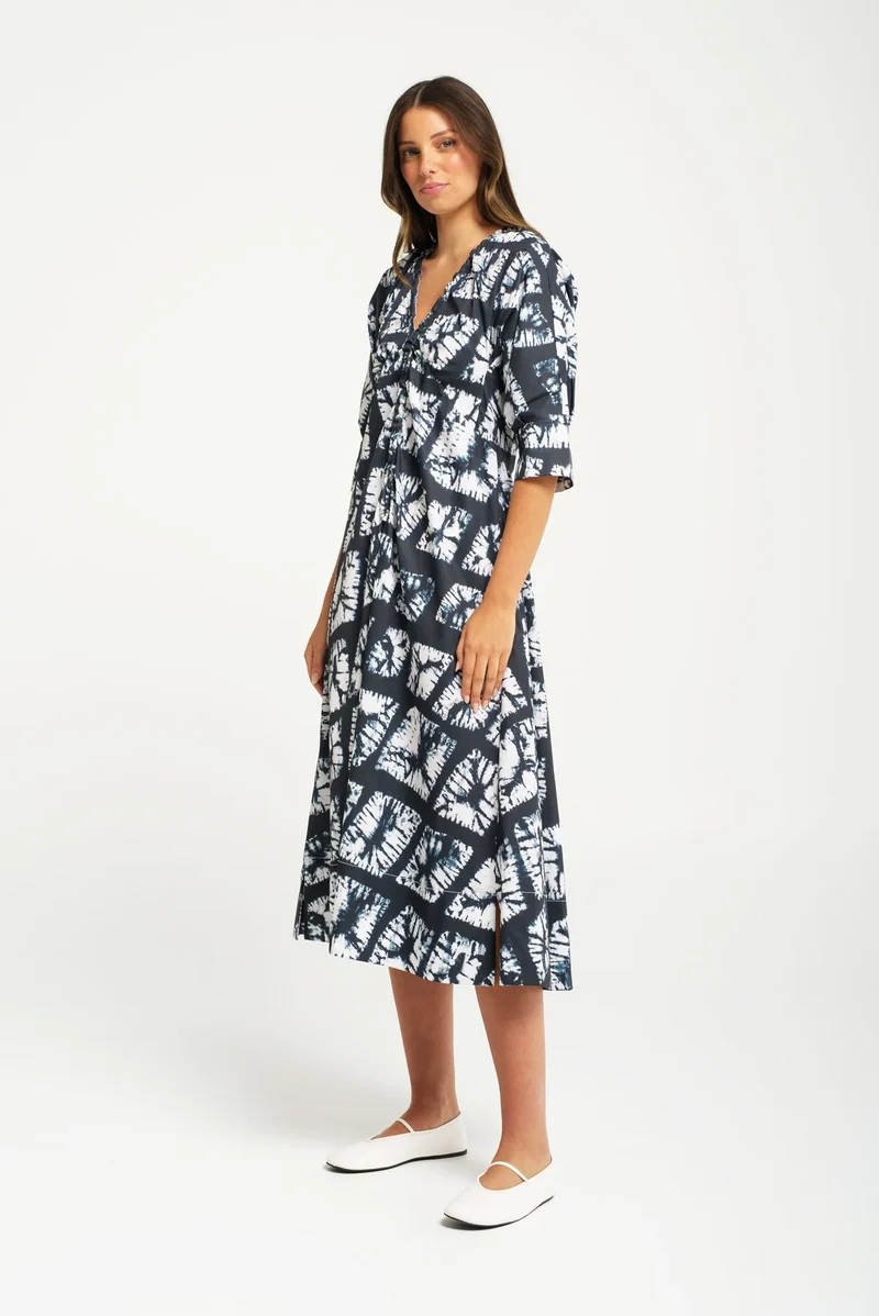 Lounge The Label Zell Dress Tie Dye - Amara Print
