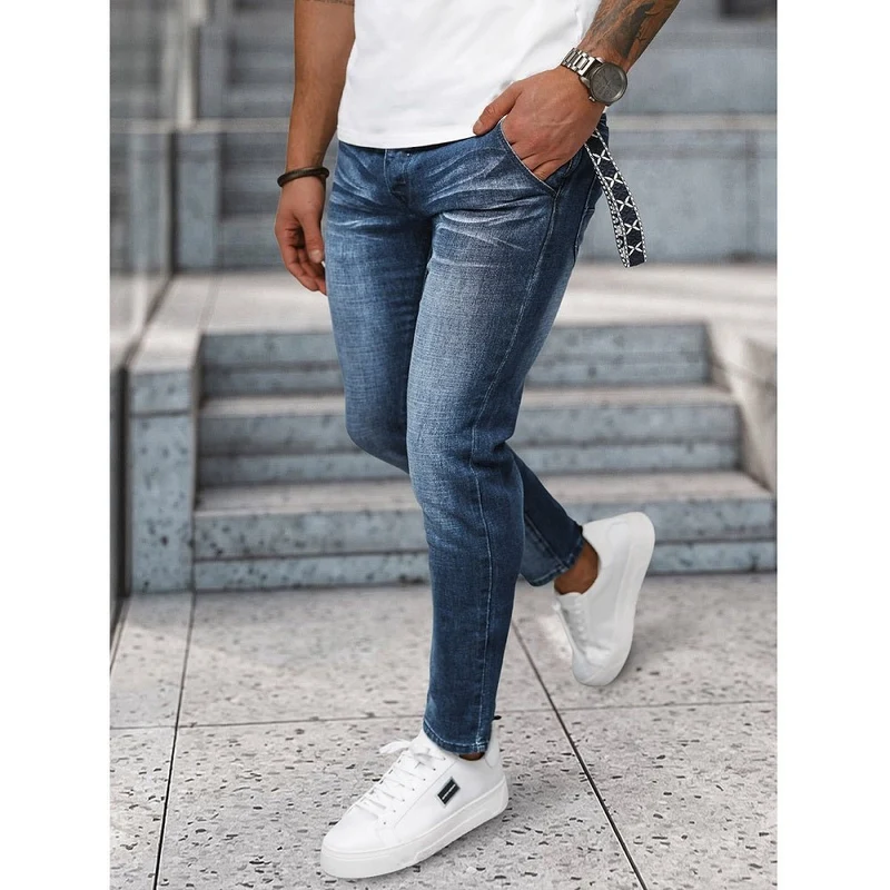 Blåa Jeans med Skuggning - Herrjeans - Utförsäljning