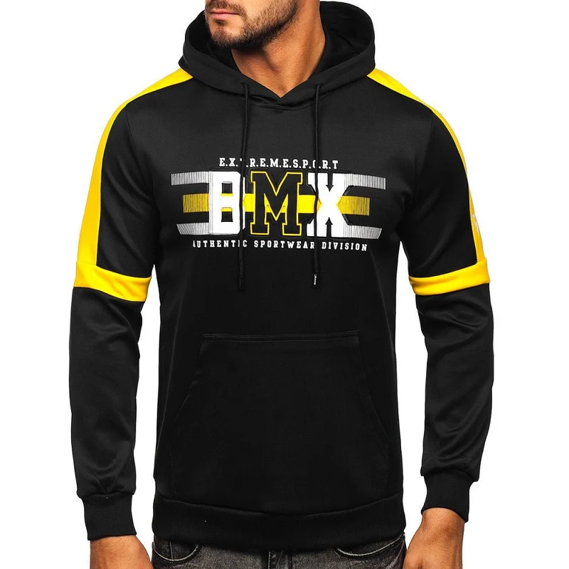 Svart Hoodie BMX - Herrtröja