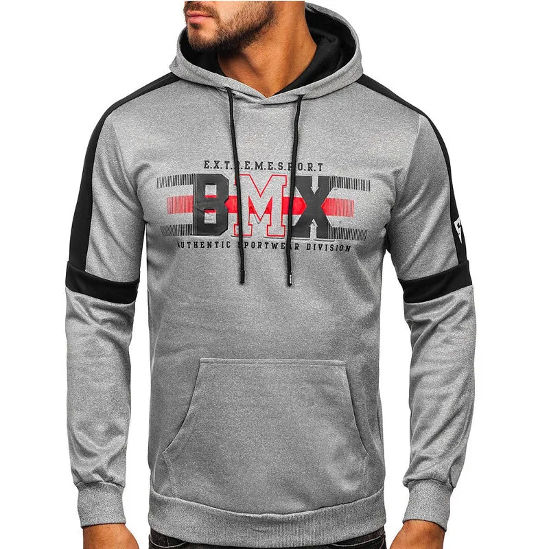 Grå Hoodie BMX - Herrtröja