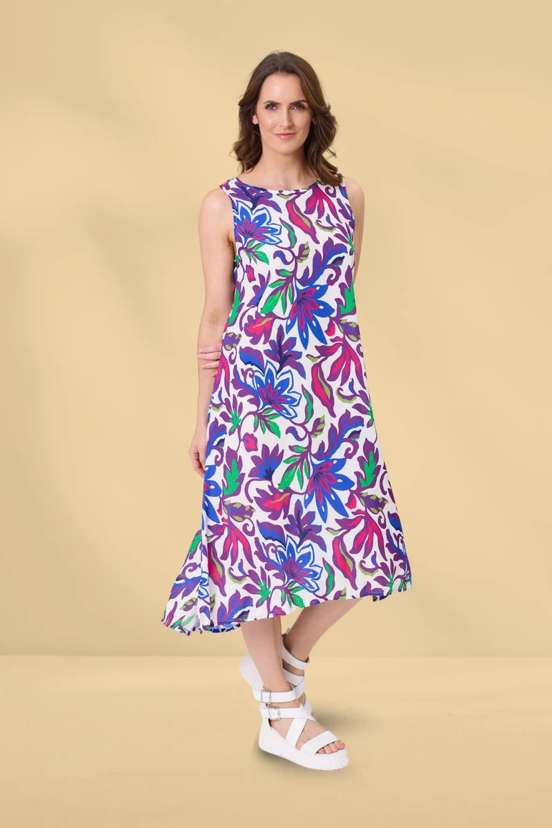 Ana Dress floral print (Last one size 12 Fit 12/14)