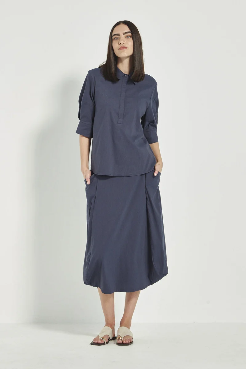 Acrobat Emi skirt denim marle