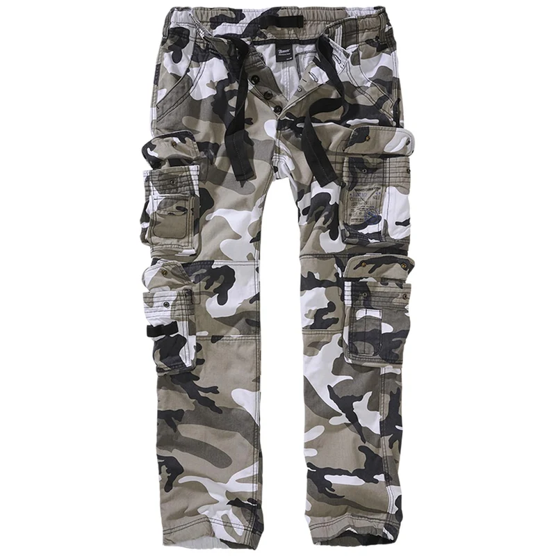 Brandit Pure Slim Fit Cargo Trousers Urban Camo