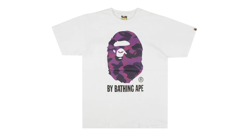 BAPE By Bathing Ape Tee Purple Head White