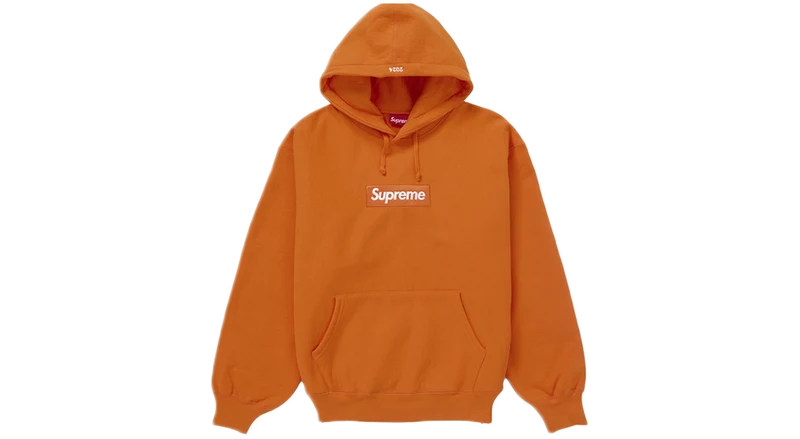 Supreme Box Logo Hoodie Dark Orange (FW24)